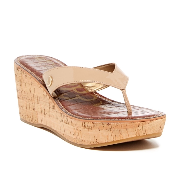Sam Edelman Shoes - Sam Edleman| Romy Cork Wedge Sandals Size 9